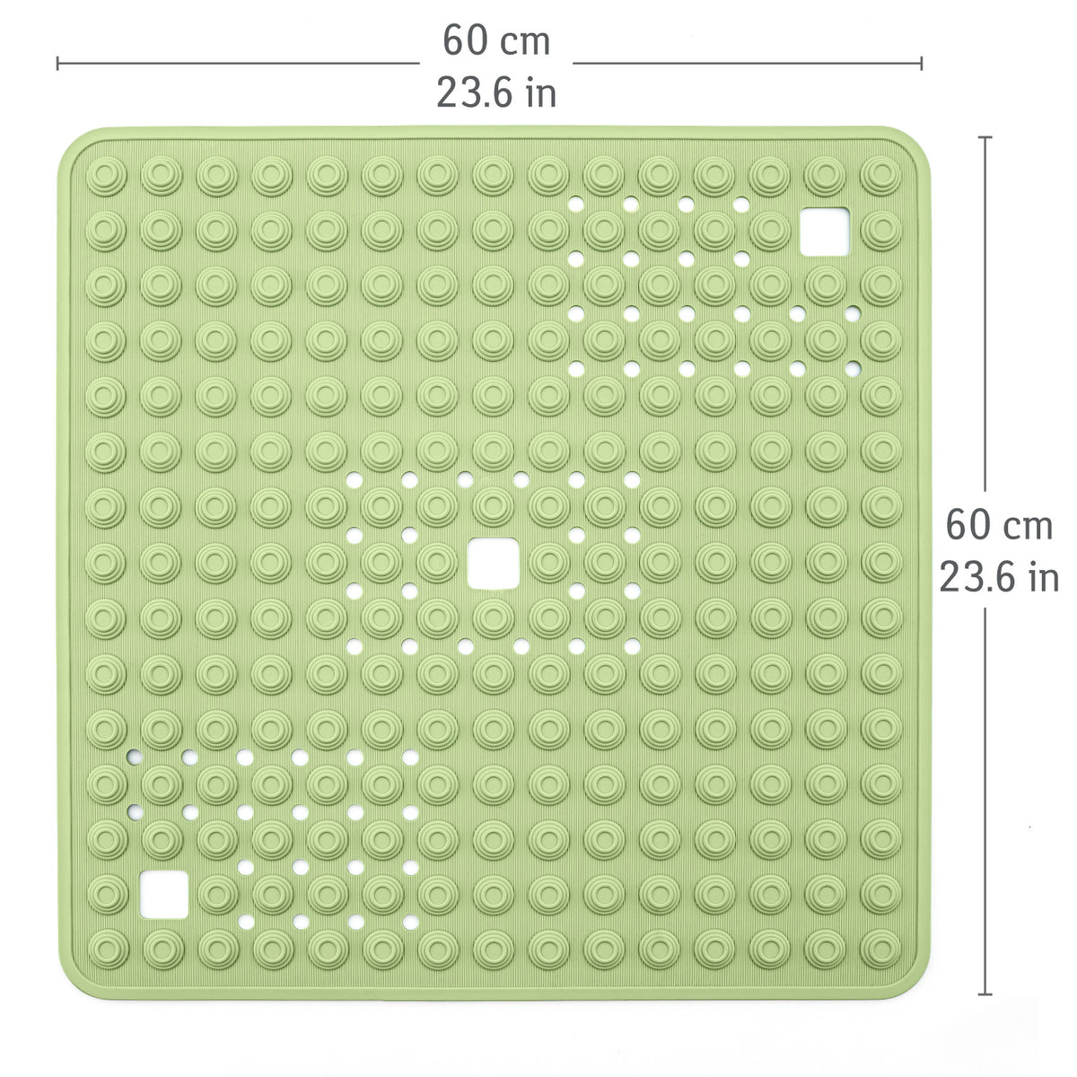 Tapis de Douche, Tapis Antidérapant Douche, Tapis de Douche Antidérapant Senior, Tapis Antidérapant Italienne, Tatkraft Detail Vert 2