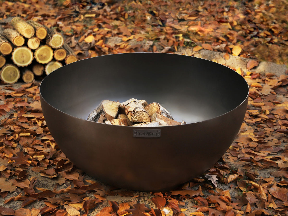 Cook King DALLAS – Brasero en acier Ø 85 cm — mise en situation