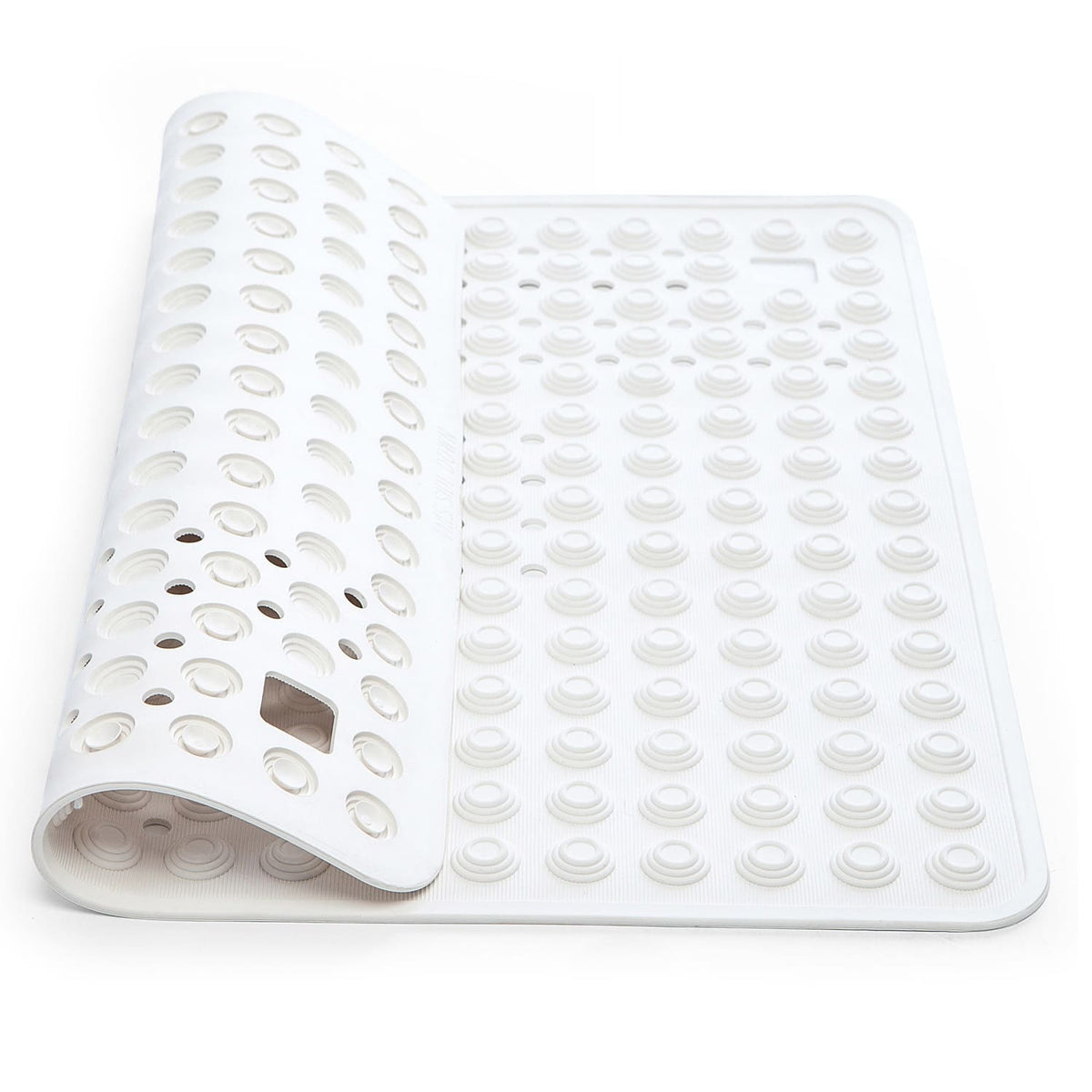 Tapis de Douche Antidérapant Senior, Tapis Douche Italienne, Tapis de Douche Antidérapant pour Personne Âgée, Tatkraft Detail Blanc 1