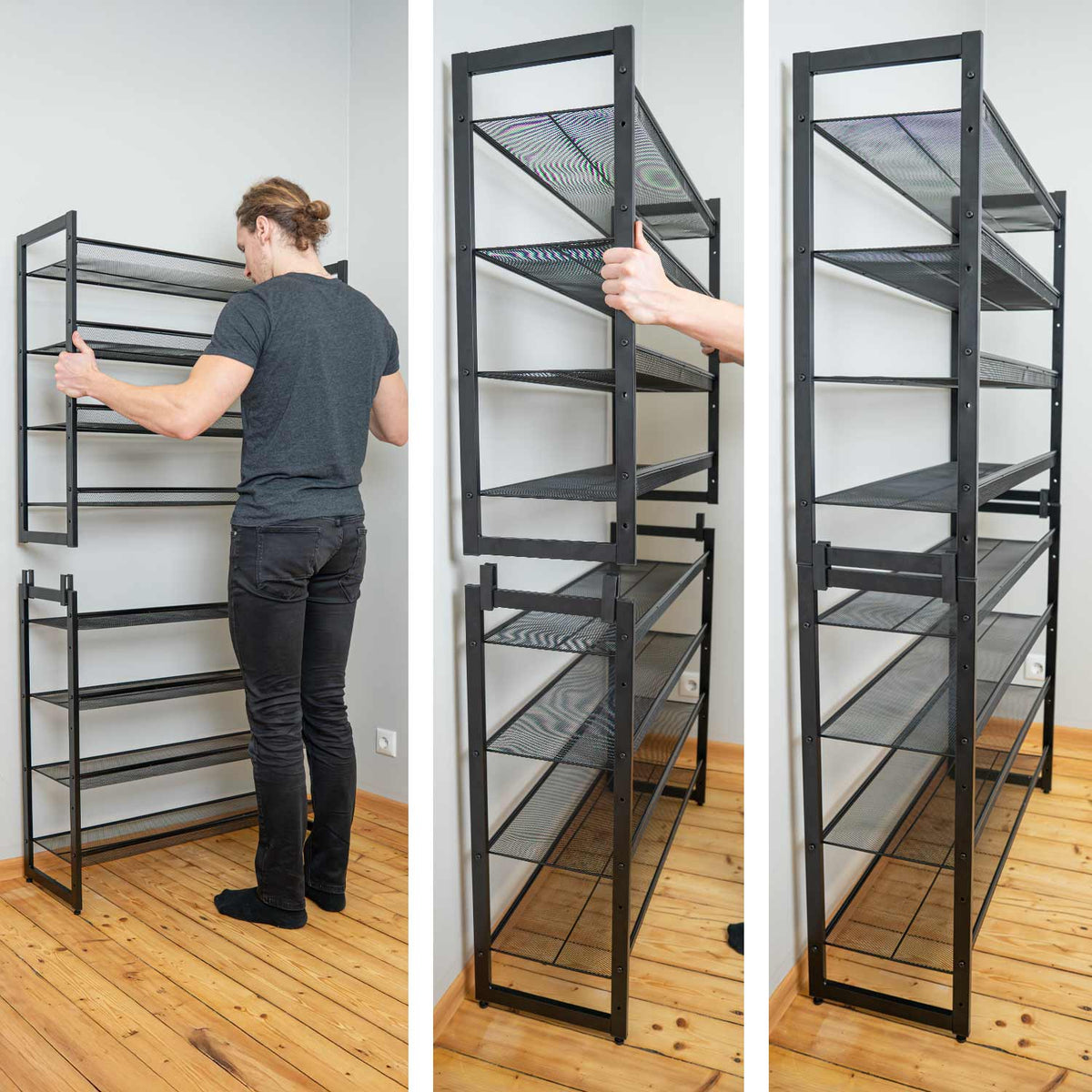 Meuble Shaussure, Meuble à Chaussures, Etagere a chaussure, Étagère à chaussures, 8niveaux, Tatkraft Giza, 9