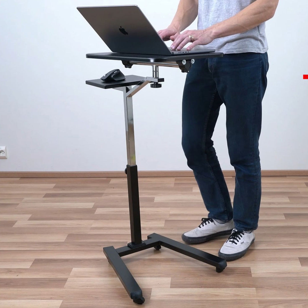 Table de Lit, Table Ordinateur Portable, Table pour Ordinateur Portable, avec Roulettes, Table réglable, Tatkraft Joy, 7