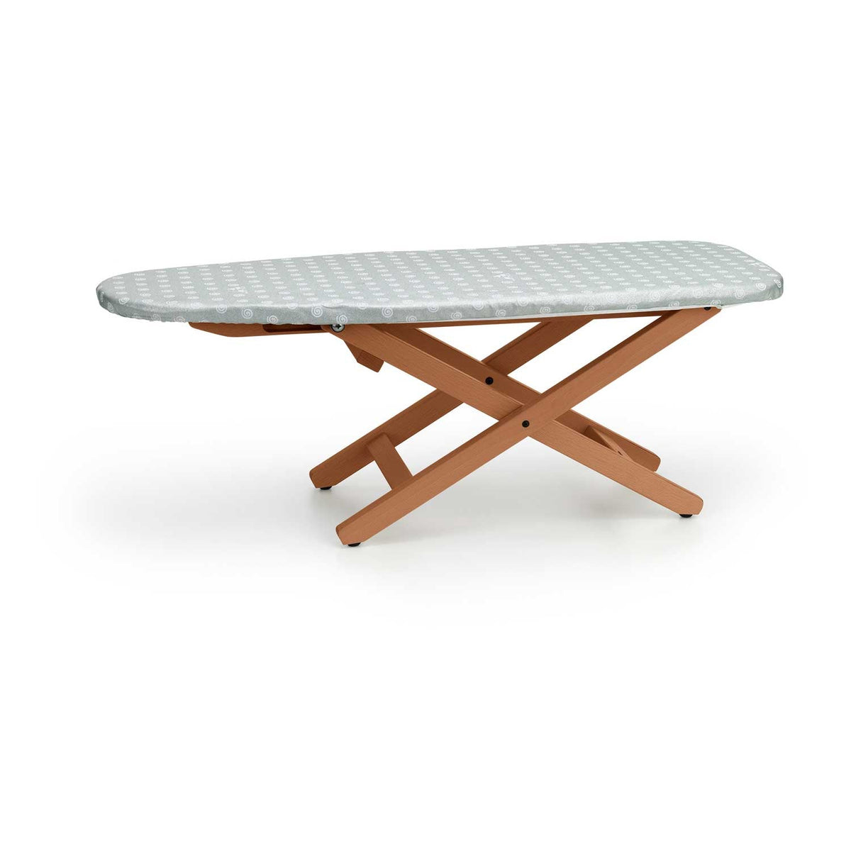 Table à repasser MINISTYRO, Table à repasser, pliable, réglable en hauteur, plan de travail 82 x 33 cm. - Couleur cerise