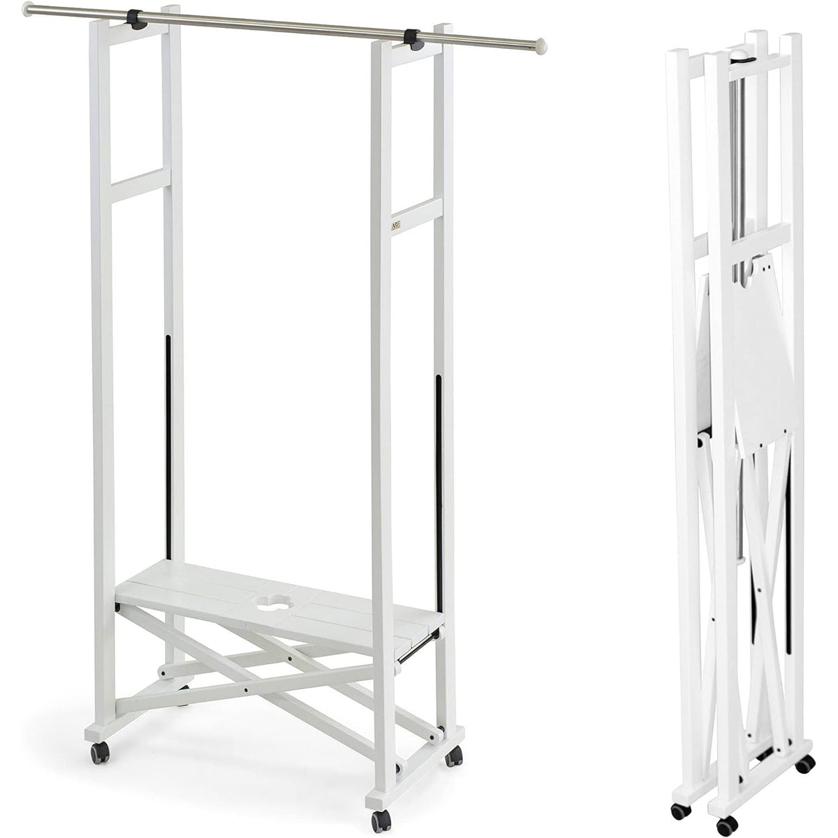 Portant Vetement Bois, Portant Bois, Portant en Bois, Porte Manteau en Bois, Portant Vêtement Bois, 2