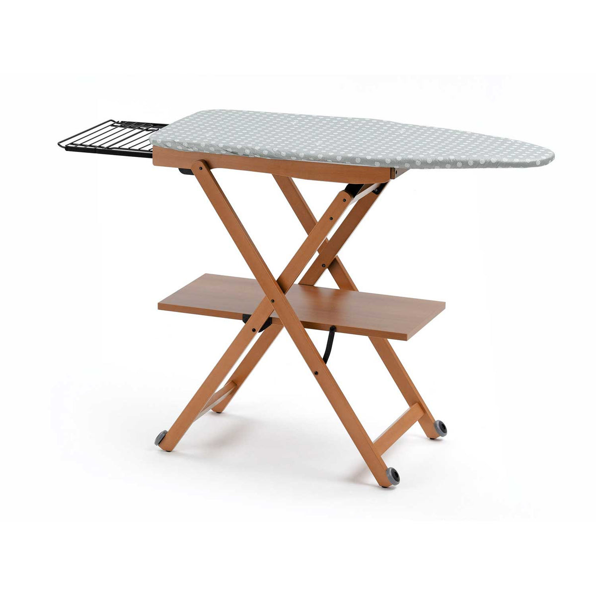 Table à Repasser, Planche à repasser, Réglable, avec Roulettes, ARIT STIROCOMODO, Couleur Cerise, 1