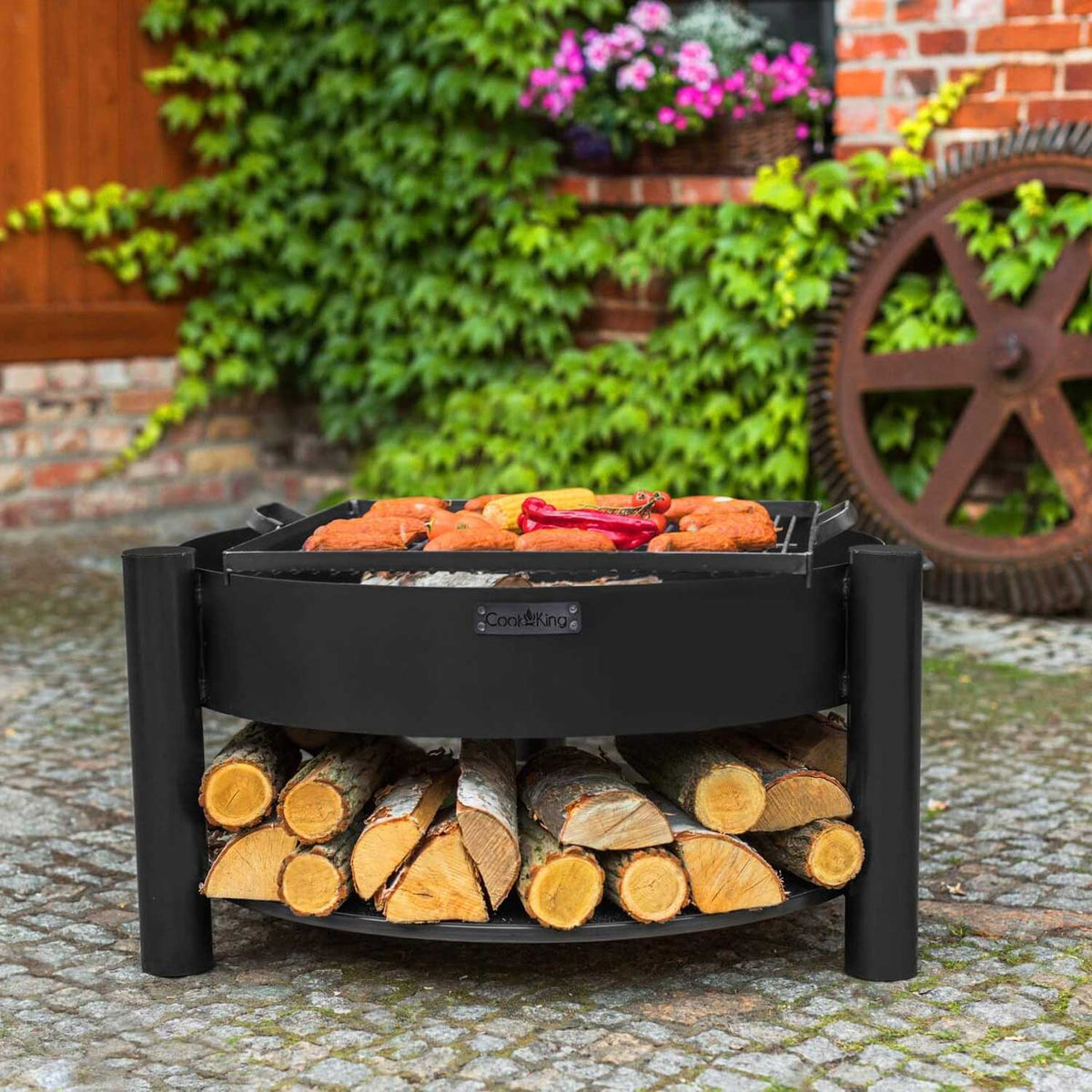Cook King - Braséro de jardin «MONTANA» - Dia. 60 cm, 70 cm, 80 cm, 1
