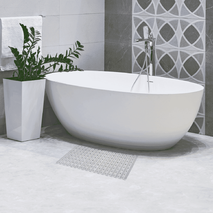 Caillebotis Douche Plastique, Tapis de Douche, Caillebotis Salle de Bain, Tapis de Baignoire Antidérapant, Tatkraft Bond Beige 6
