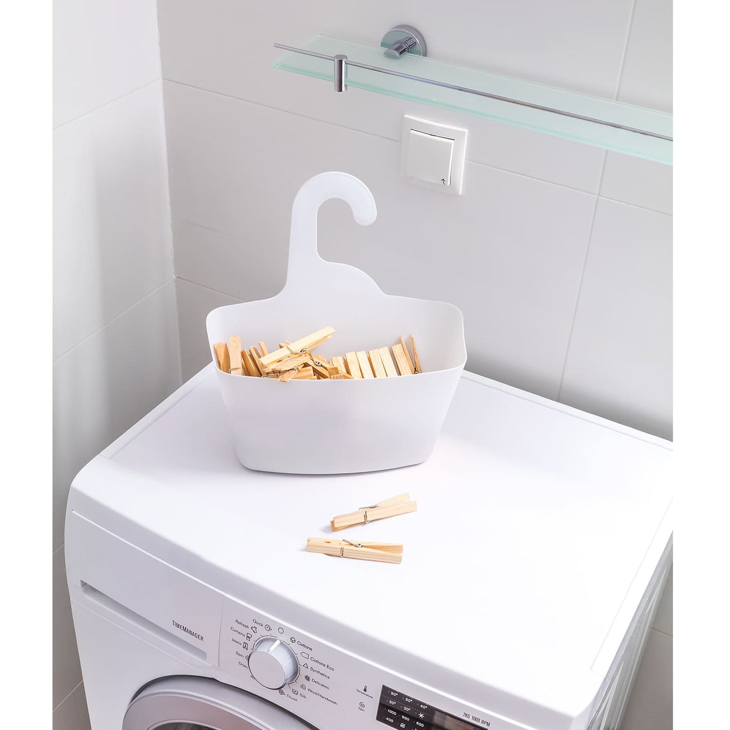 Panière de Douche Plastique Blanc