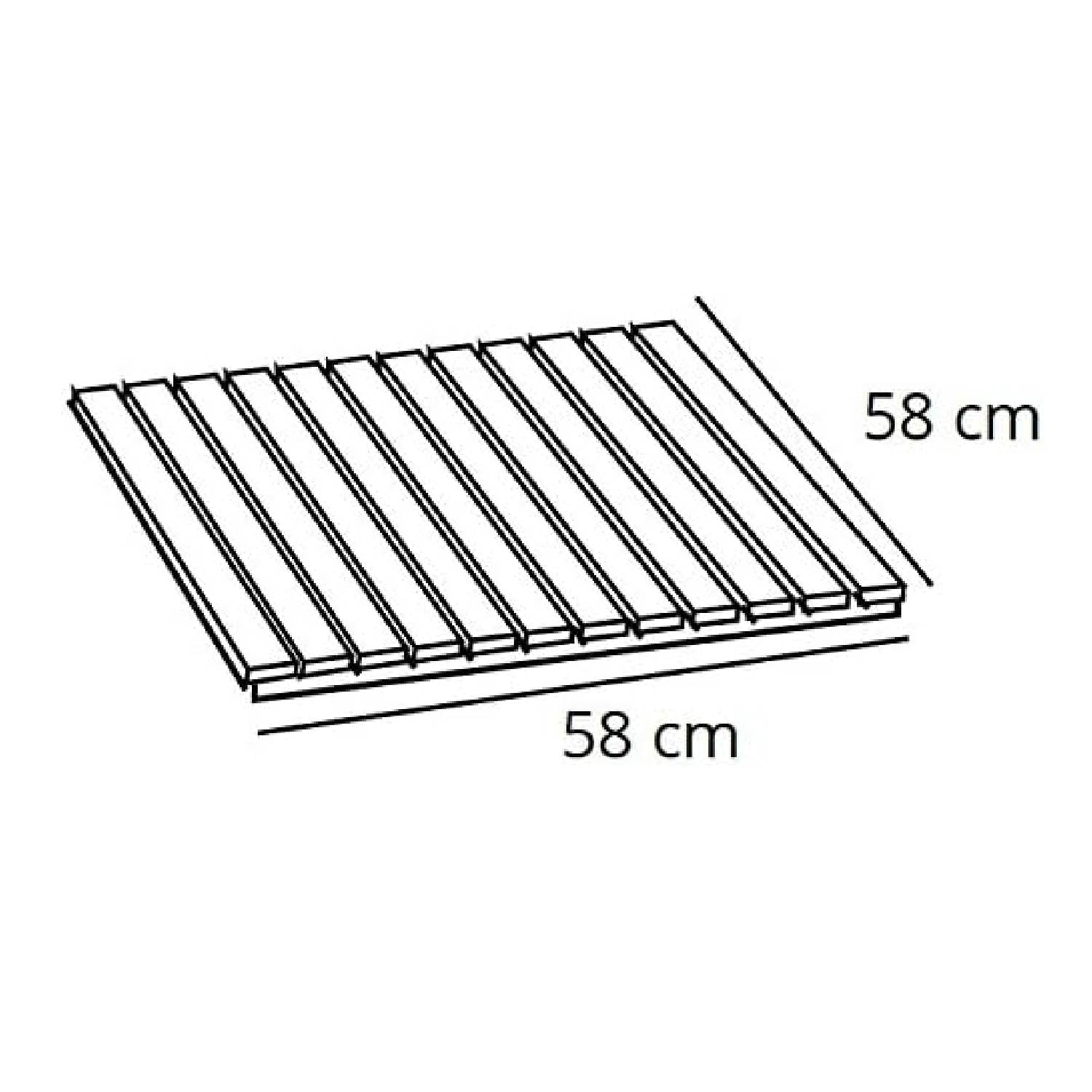 Tapis de bain SAMOA 60 Tapis de douche, Tapis bois, Tapis salle de bain, en hêtre massif traité pour résister à l'eau , ARIT, 3