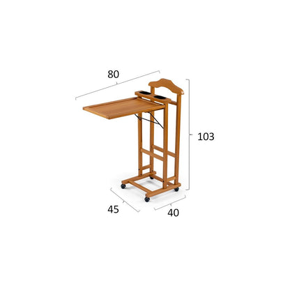 Valet de chambre, Porte Vetement, Valet de nuit, Valet de chambre bois, Porte vetement chambre, Couleur cerise , ARIT ALVARO, 6