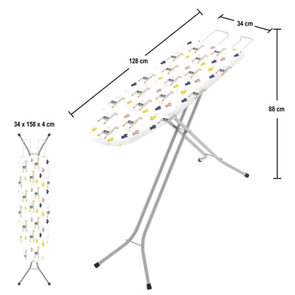  Planche à Repasser, Table a Repasser Pliable, 110x32 cm, hauteur réglable en 4 positions jusqu'à 88 cm, Colombo EASY , 3
