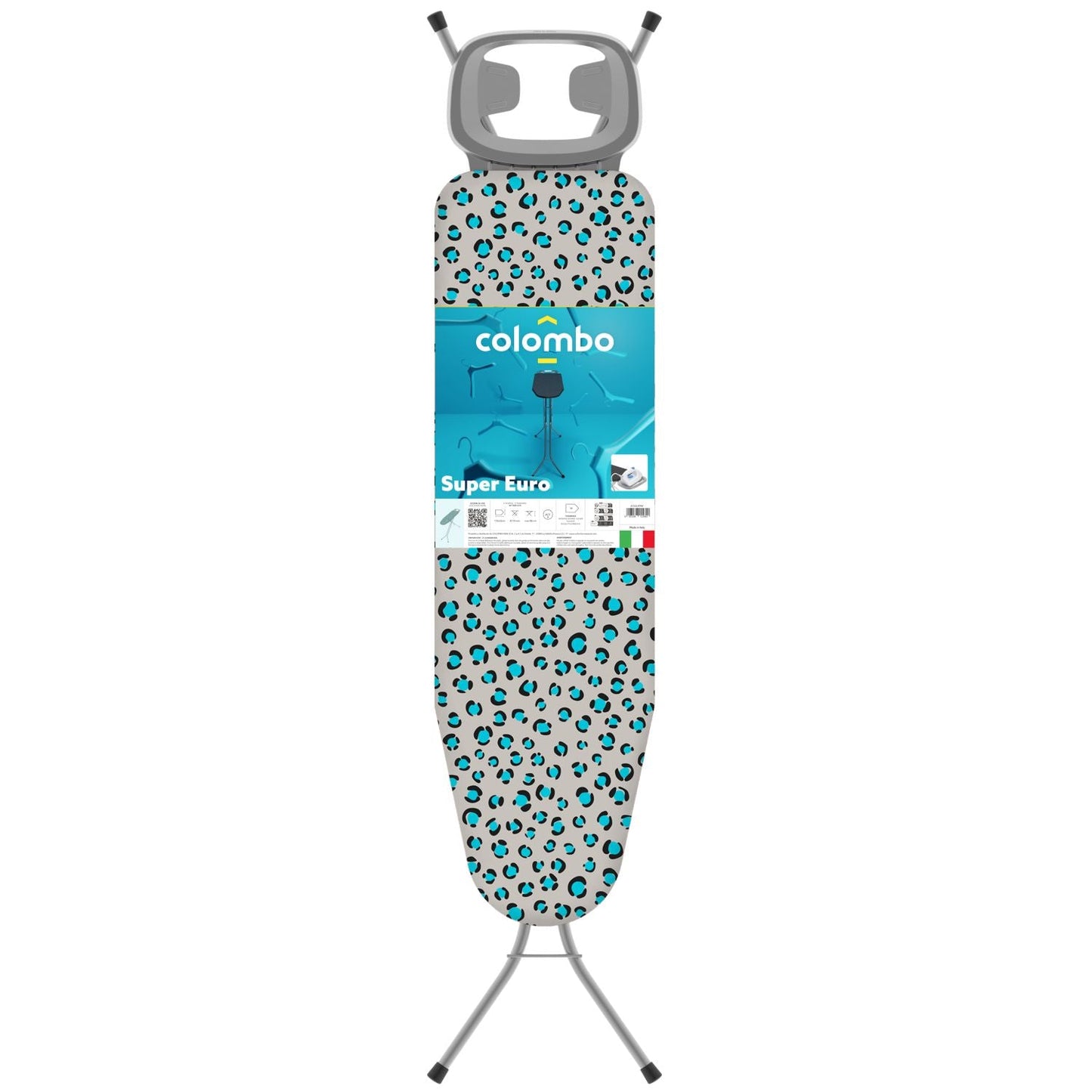  Planche à repasser, Table a repasser pliable, 110 x 32 cm, réglable en hauteur sur 4 positions jusqu'à 88 cm, Colombo SUPER EURO , 3