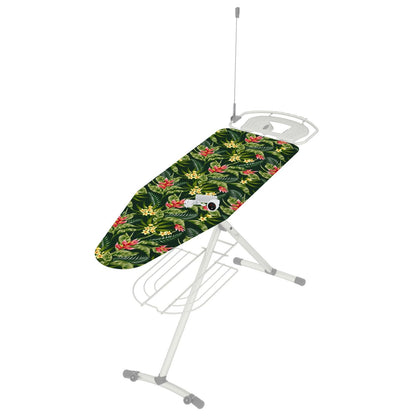 Table à repasser pour centrale vapeur, Planche à repasser, 130x44cm avec roulettes, prise, Housse 100% coton, Colombo GIOVE , 1