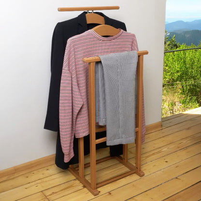 Valet de Chambre, Valet de Chambre Bois, Valet de Nuit, pour Femme et Homme, en hêtre, ARIT MAXI, 1