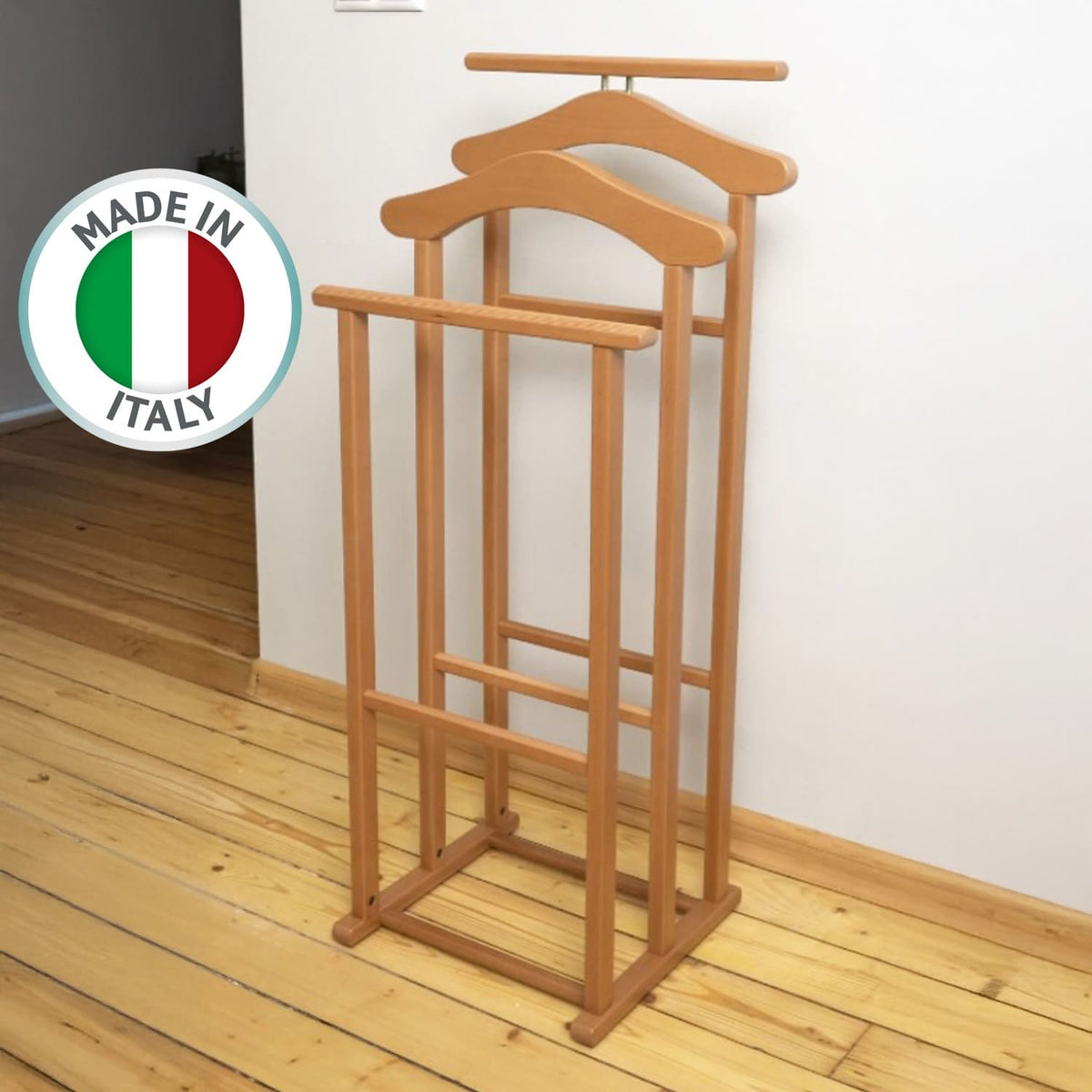Valet de Chambre, Valet de Chambre Bois, Valet de Nuit, pour Femme et Homme, en hêtre, ARIT MAXI, 7