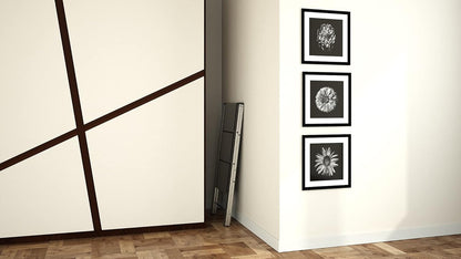  Escabeau 3 marches, Escabeau Pliable, jusqu'à 150 kg de charge, aluminium, Noir, Colombo Leonardo 3 , 4