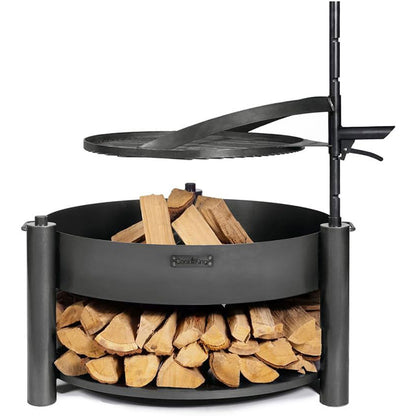 Braséro de jardin avec grille multifonctionnel «MONTANA X» de la grille 60 cm, Cook King, 5