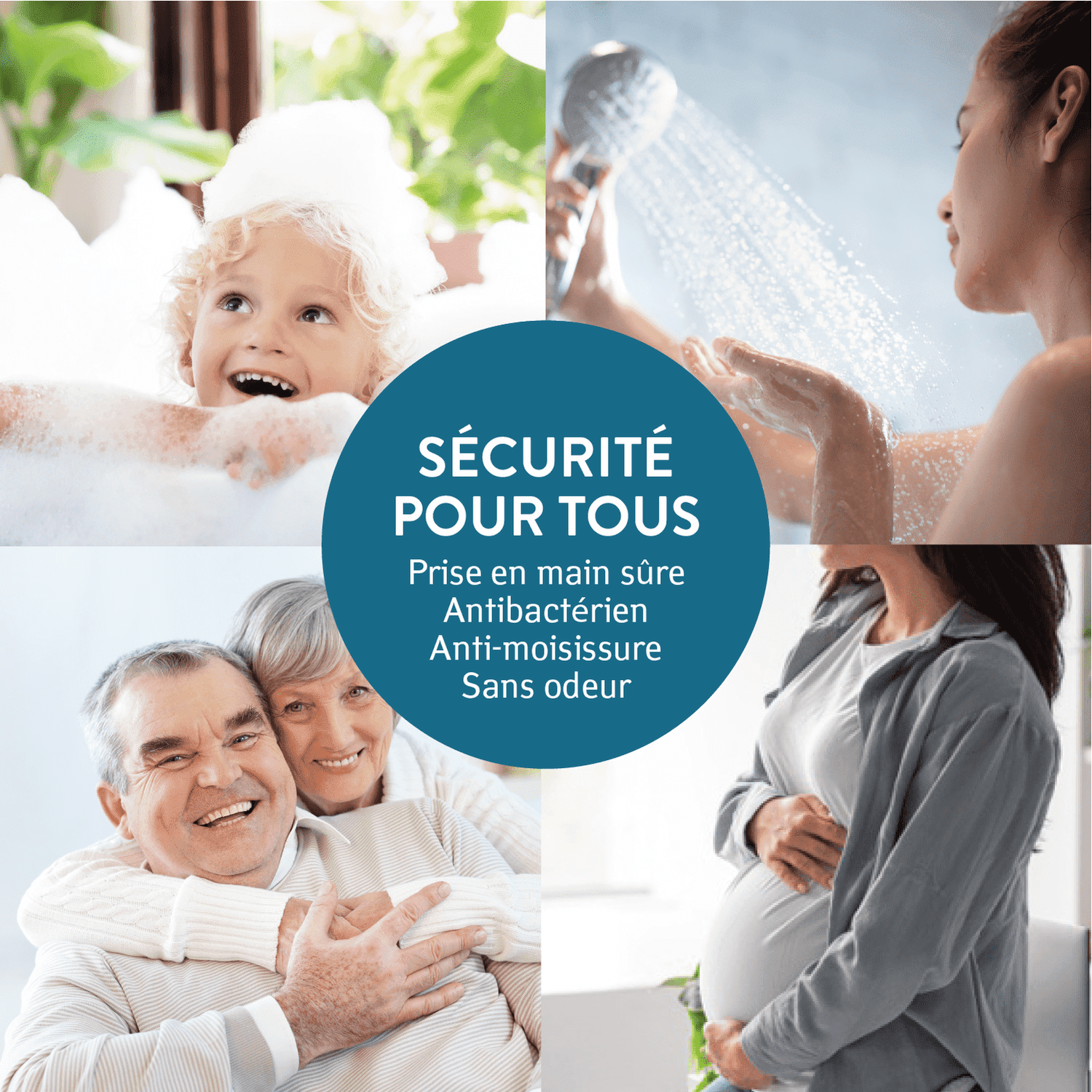 tapis de douche antidérapant senior, tapis de douche bebe
