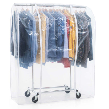 Penderie Tissu, avec Roulettes, Armoire Tissu, Portant Vêtement Solide, 100 kg Capacité, avec Housse, Tatkraft Darren & Anwalt, 1