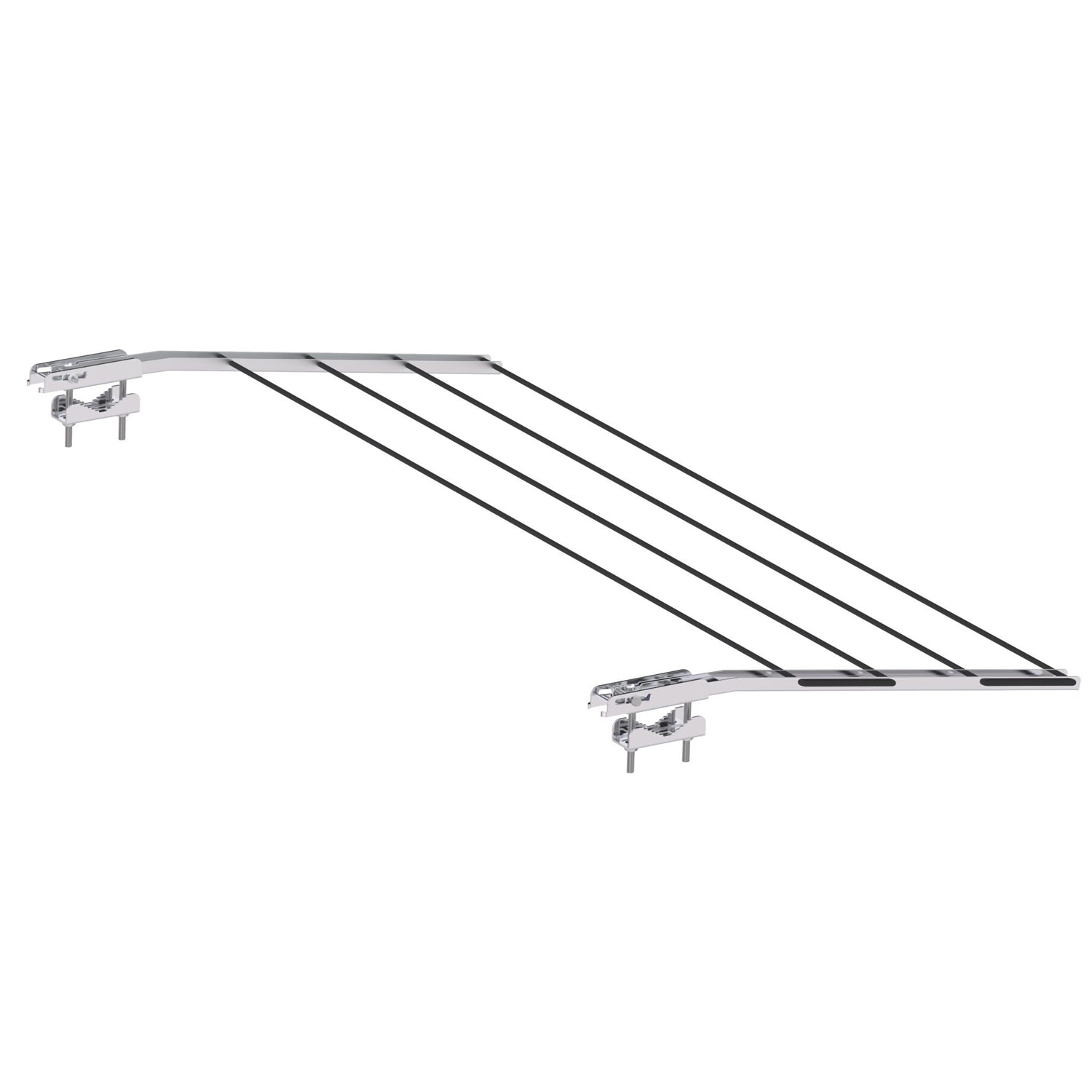  Etendoir a Linge Exterieur, supports de balcon, Sechoir a linge, blocage en 3 positions, charge max.15kg, Colombo BALCON , 3
