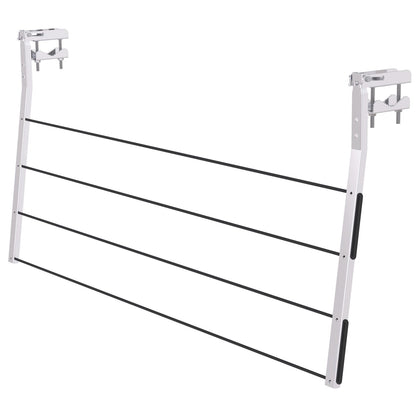  Etendoir a Linge Exterieur, supports de balcon, Sechoir a linge, blocage en 3 positions, charge max.15kg, Colombo BALCON , 1