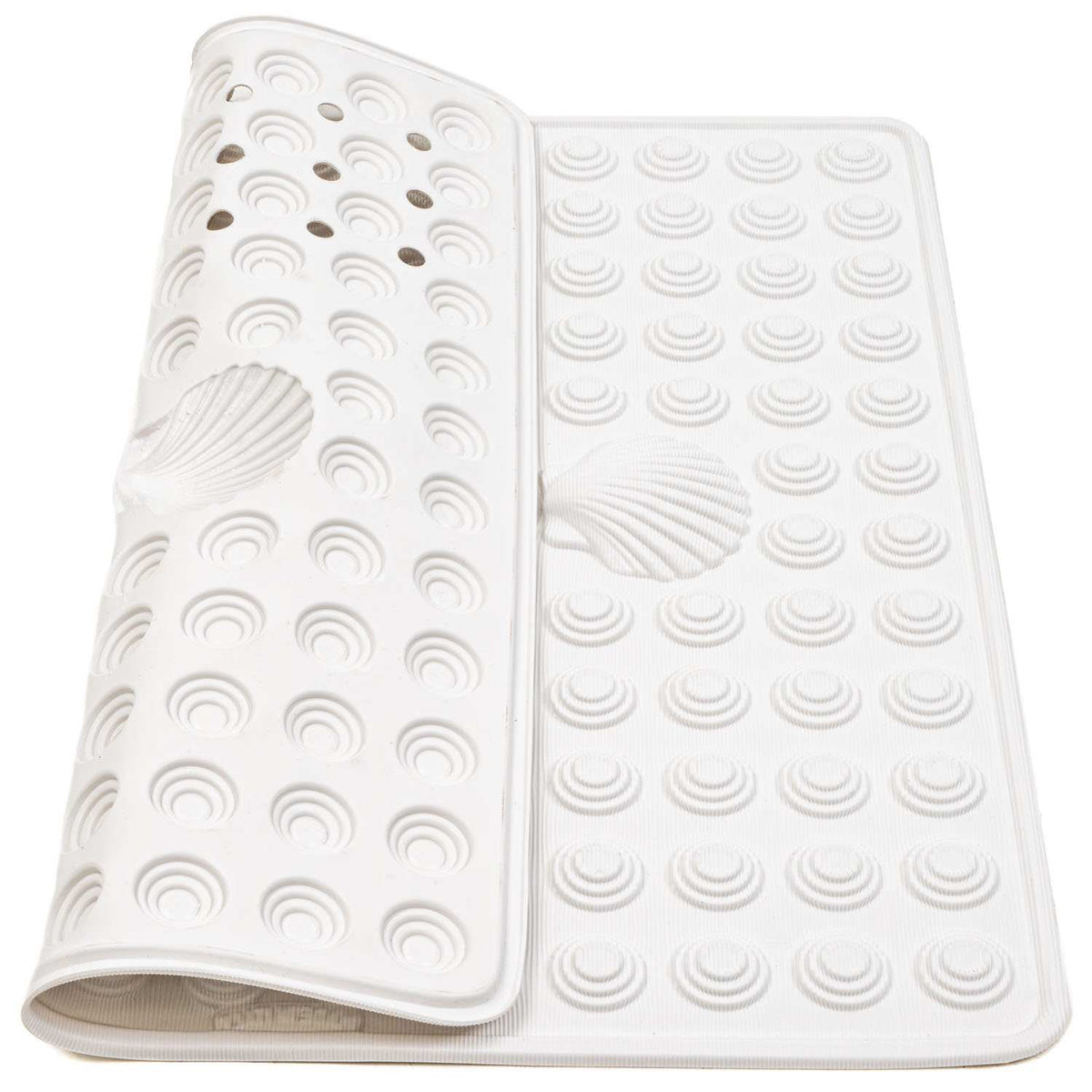 Tapis de Douche antidérapant, 48 x 48 cm, résistant à la moisissure, Lavable en Machine, Blanc, Tatkraft Shell, 9