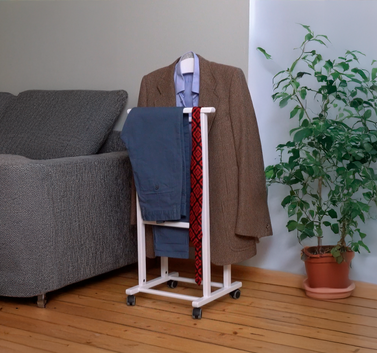 Valet de Chambre, sur Roulettes, Valet de Nuit, Porte-Vêtements, Valet Vetement, ARIT ATRI, 1