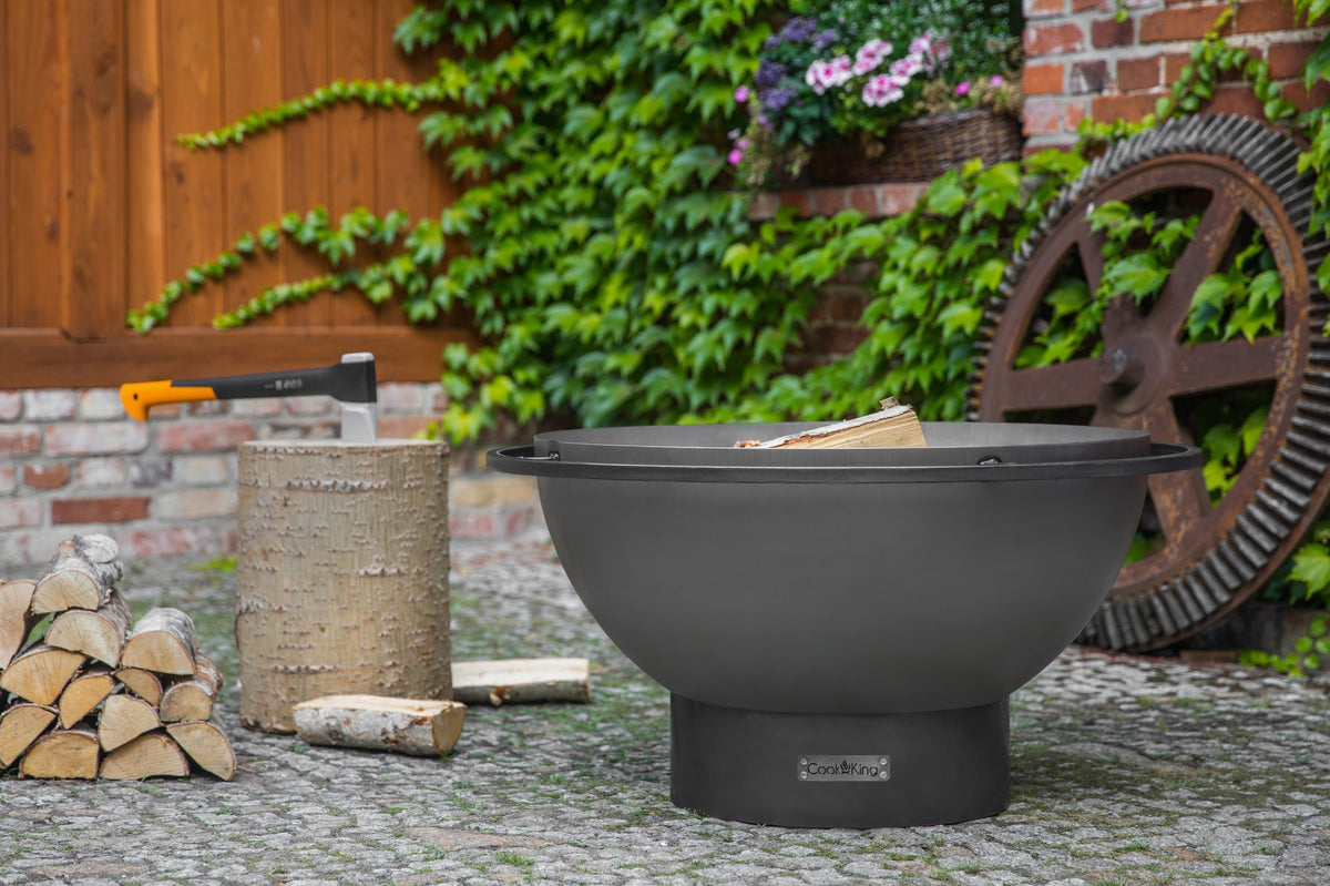 Cook King FAT BOY – Brasero en acier Ø 85 cm — mise en situation