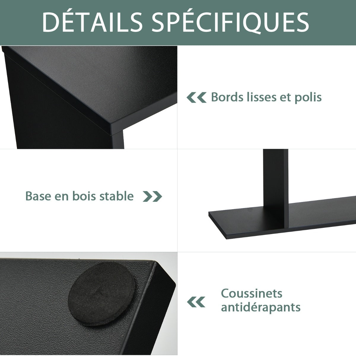 Étagère Bibliothèque, 6 Niveaux, Etagere de Rangement, Etagere Colonne, Etagere Salon, Noir, Costway, 4