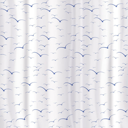 Rideau de Douche, 180x180cm, Textile Polyester avec 12 Anneaux