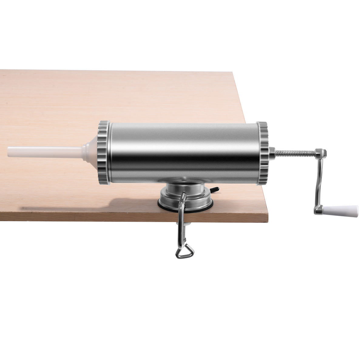 Poussoir à Saucisses, Remplissage de Saucisses 3L en Alliage d'Aluminium inoxydable et avec 3 Tubes, Costway, 2