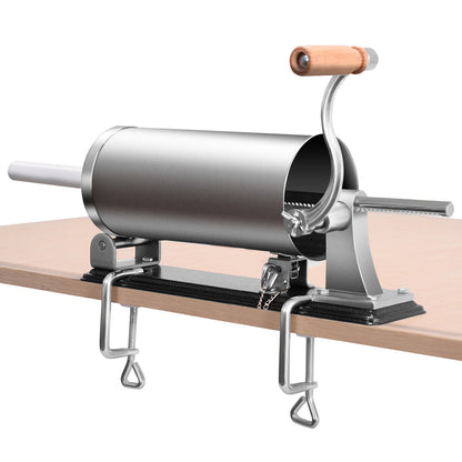Poussoir à Saucisses, Machine à Saucisses, Viande Hachée 4,8L en Acier Inoxydable 4 tubes diamètre 17, 21, 25, 29 mm, Costway, 2
