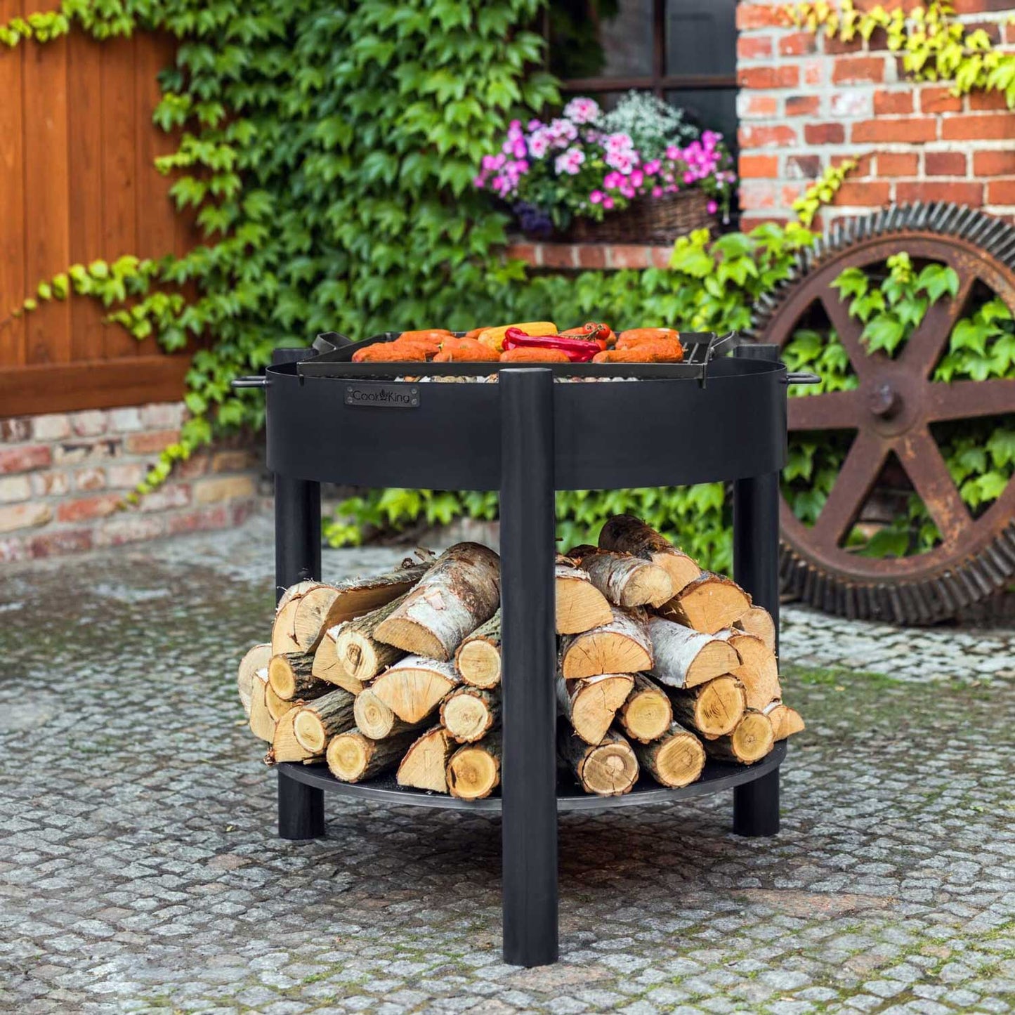 Braséro de jardin «MONTANA» 60 cm, 70 cm, 80 cm, 2