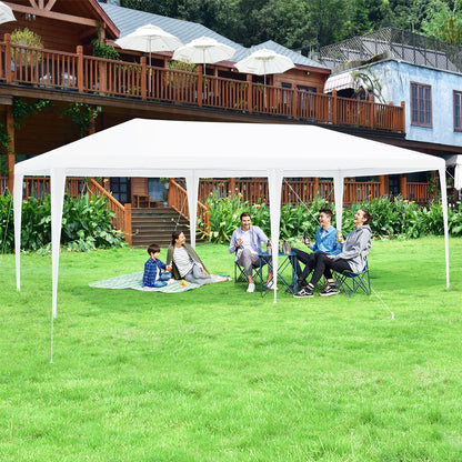 Tonnelle de Jardin, 3 x 6 m, Tonnelle Terrasse, Pergola Jardin, avec 4 Murs Amovibles et Fenêtre sur Côt, Costway, 3
