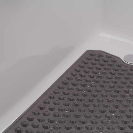 Tapis Douche Italienne, Tapis de Douche, Tapis Baignoire Antidérapant, Tapis de Douche Antidérapant Senior, Tatkraft Secure Noir 10