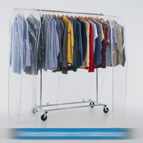 Penderie Tissu, avec Roulettes, Armoire Tissu, Portant Vêtement Solide, 100 kg Capacité, avec Housse, Tatkraft Drogo & Big, 7