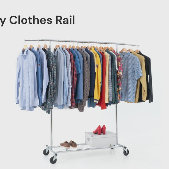 Penderie Tissu, avec Roulettes, Armoire Tissu, Portant Vêtement Solide, 100 kg Capacité, Tatkraft Duncan & Big, 7