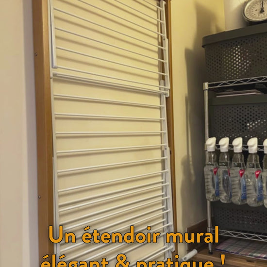 Étendoir à Linge Mural, Étendoir linge mural pliable, Etendoir Mural, ARIT KARIM, v