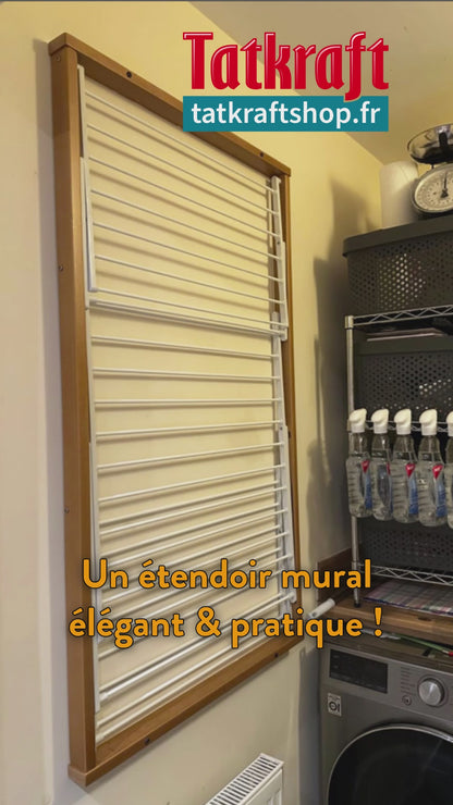 Étendoir à Linge Mural, Étendoir linge mural pliable, Etendoir Mural, ARIT KARIM, v