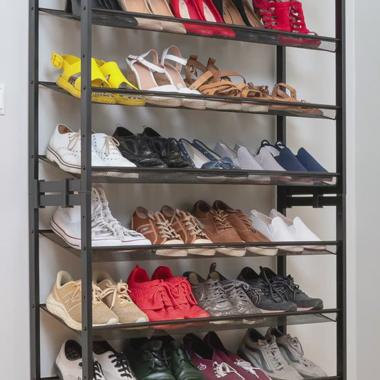 Meuble Shaussure, Meuble à Chaussures, Etagere a chaussure, Étagère à chaussures, 8niveaux, Tatkraft Giza, v
