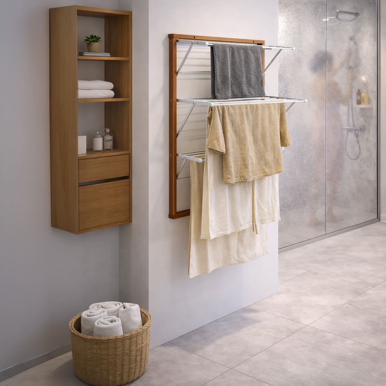 Étendoir à Linge Mural, Étendoir linge mural pliable, Etendoir Mural, ARIT KARIM, acheter Étendoir à Linge, d