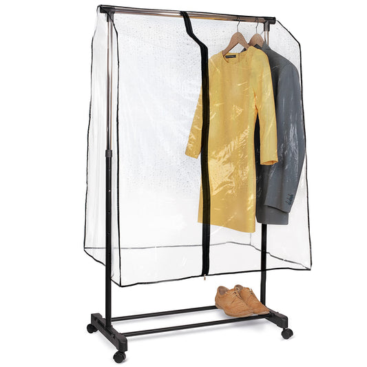 Housse de Protection Universelle pour Portant à Vêtements Penderie, Transparente, L90 cm, Tatkraft Smart Cover