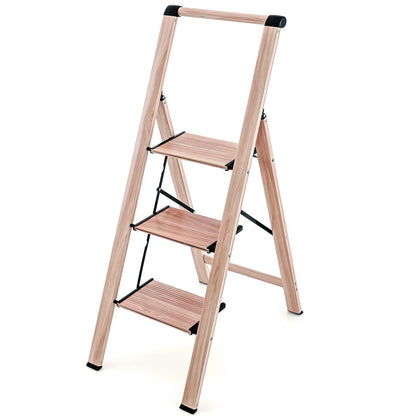 Tatkraft Up - Escabeau Domestique, Aluminium Pliant Ultra Léger 3 Marches