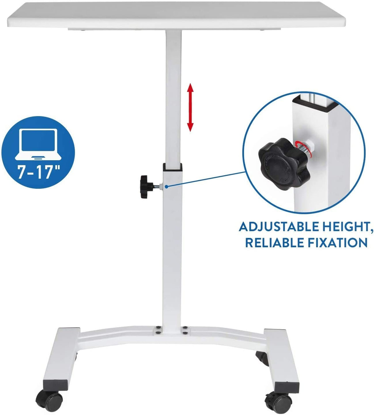 Table pour ordinateur portable réglable en hauteur, Bureau Réglable en Hauteur, Tatkraft Cheer