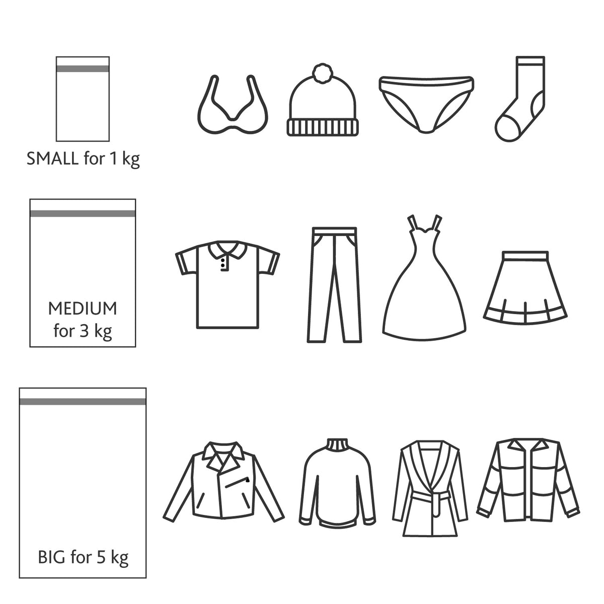 Lot de 3 Sacs Filets à Linge en Tissu pour la Lessive, Trois Tailles: 25x40cm, 50x70cm, 60x90cm, art moon Trio, 3
