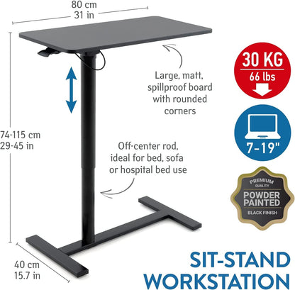 Table pour ordinateur portable poste de travail assis debout, Tatkraft Bliss