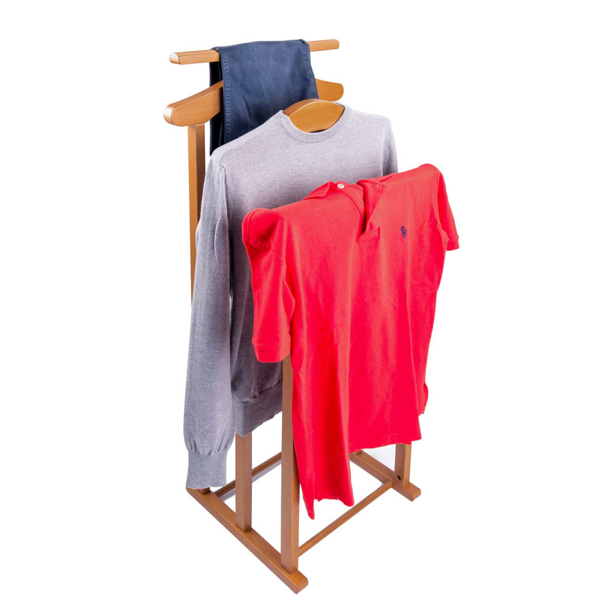 Valet de Chambre, Valet de Chambre Bois, Valet de Nuit, pour Femme et Homme, en hêtre, ARIT MAXI, 4