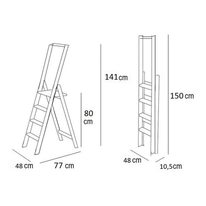 Escabeau fait maison, en bois, facile à ouvrir et à fermer, ARIT  KIMORA