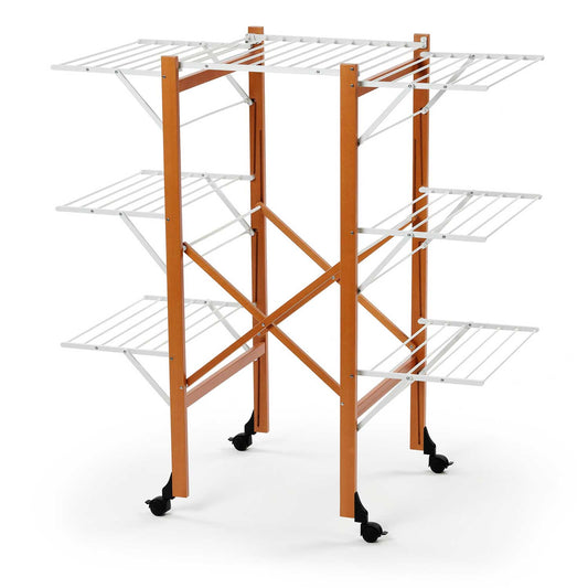 Étendoir à Linge Professionnel, Etendoir Solide, Tancarville Bois, Etendoir Grande Capacité, ARREDAMENTI AQUILONE