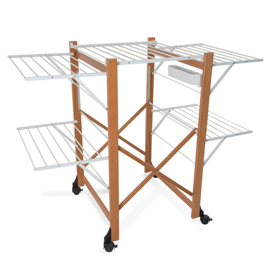 Étendoir à Linge Bois, Étendoir à Linge Pliable, Sèchoir à Linge Professionnel, Tancarville Bois, Étendoir à Linge XXL