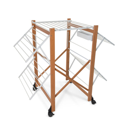 Tancarville Bois, Étendoir à Linge Bois, Étendoir à Linge Pliable, Sèchoir à Linge Professionnel, Étendoir à Linge XXL